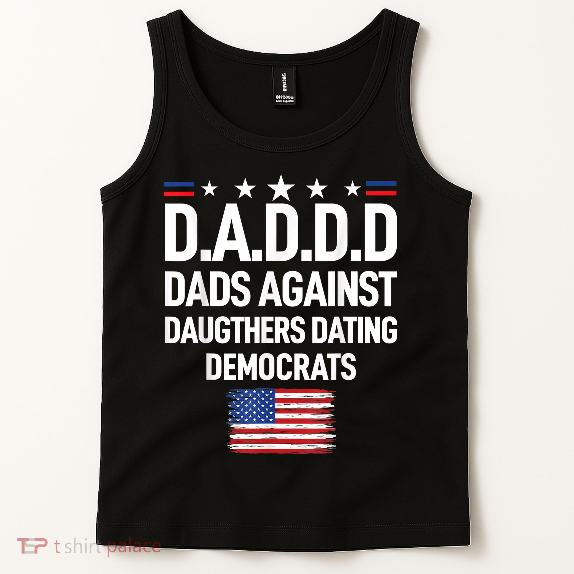 Mens Daddd Dads Against Daughters Dating Democrats Tank Top