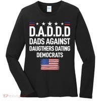 Mens Daddd Dads Against Daughters Dating Democrats Women's Long Sleeve Shirt thumb 0