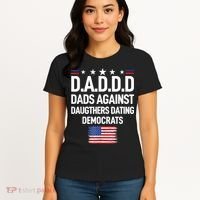 Mens Daddd Dads Against Daughters Dating Democrats Women's T-Shirt thumb 4