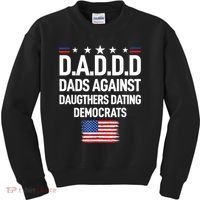 Mens Daddd Dads Against Daughters Dating Democrats Kids Sweatshirt thumb 0