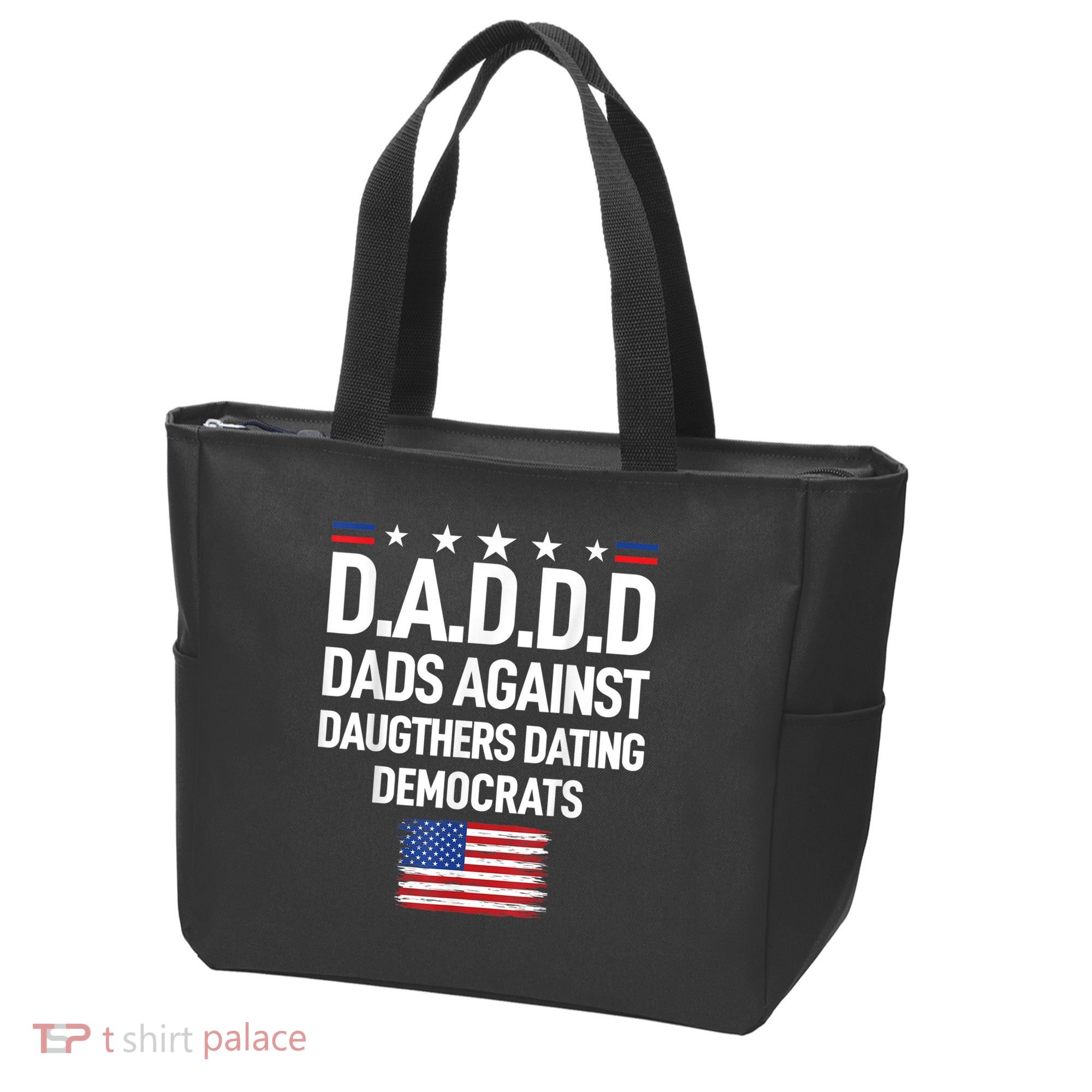 Mens Daddd Dads Against Daughters Dating Democrats Tote Bag