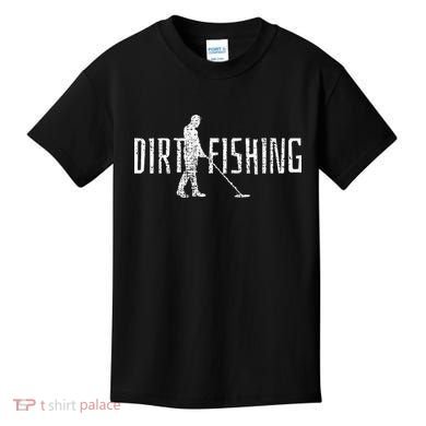 Metal Detecting Detector Detection Fishing Kids T-Shirt