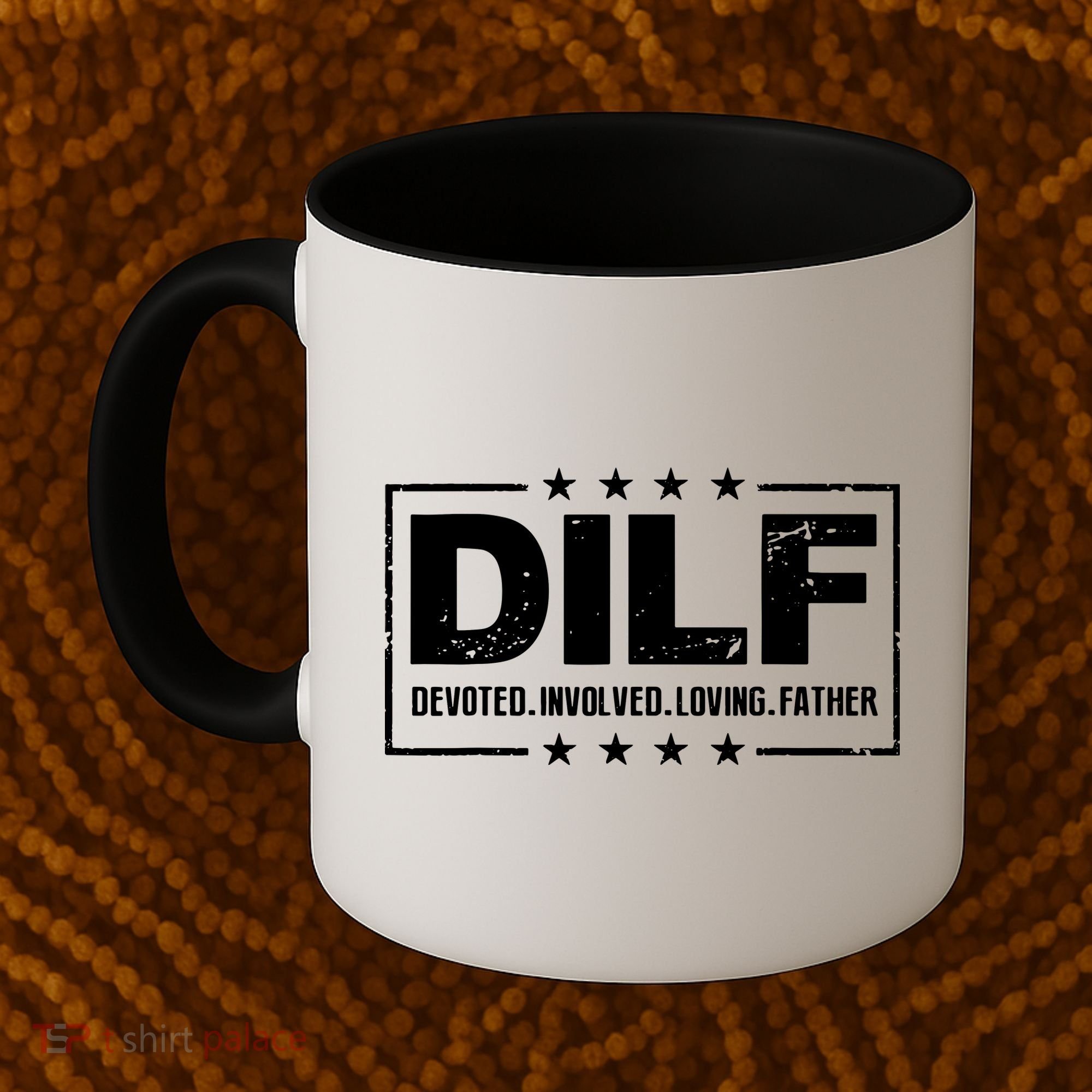 Mens DILF Devoted Involved Loving Father Dad Papa Coffee Mug
