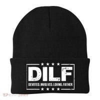 Mens DILF Devoted Involved Loving Father Dad Papa Beanie thumb 0