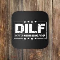 Mens DILF Devoted Involved Loving Father Dad Papa Coaster thumb 0