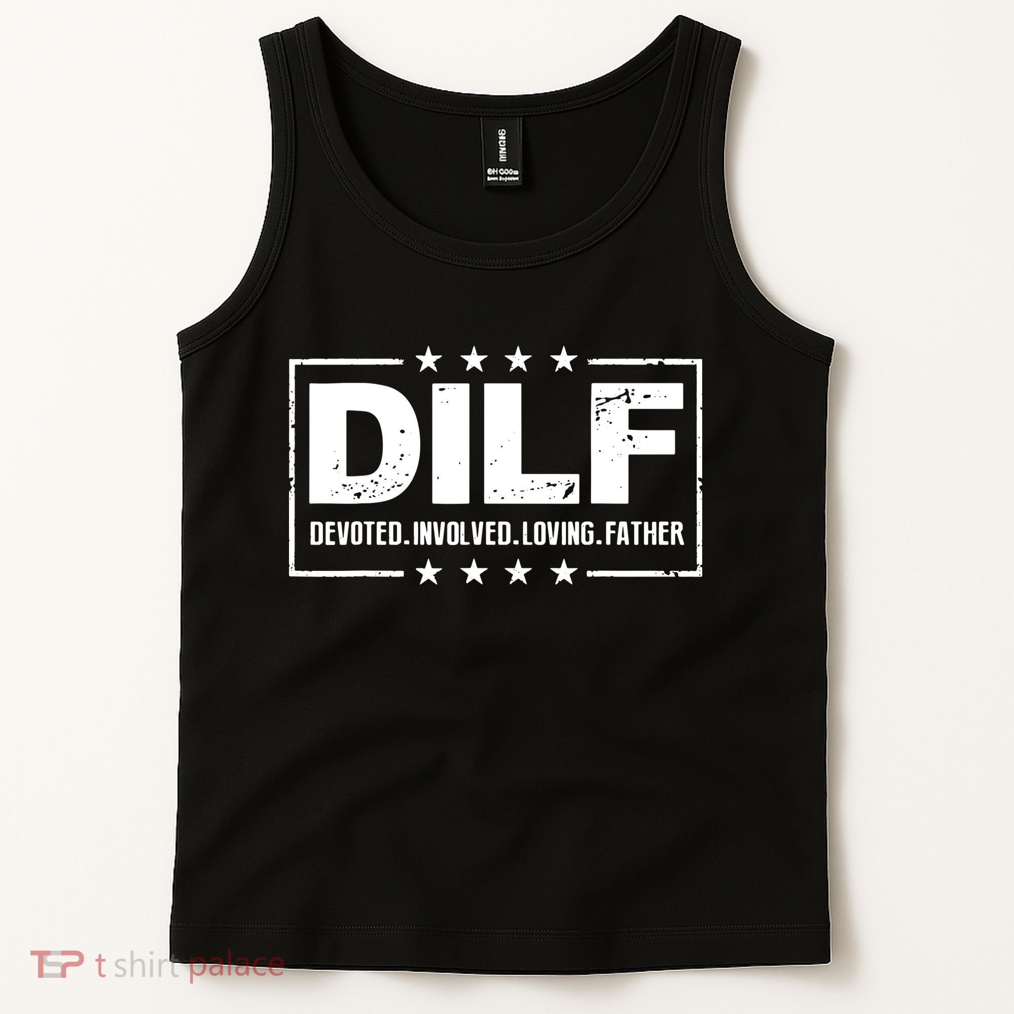 Mens DILF Devoted Involved Loving Father Dad Papa Tank Top