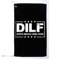 Mens DILF Devoted Involved Loving Father Dad Papa Golf Towel thumb 0