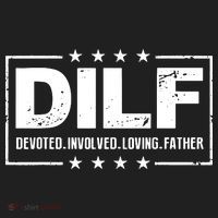 Mens DILF Devoted Involved Loving Father Dad Papa Golf Towel thumb 3