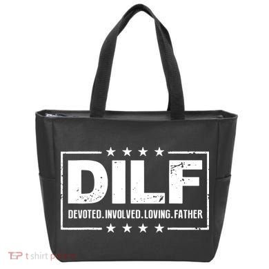 Mens DILF Devoted Involved Loving Father Dad Papa Tote Bag