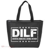 Mens DILF Devoted Involved Loving Father Dad Papa Tote Bag thumb 0