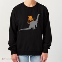 Mtb Dinosaur Dino Bike Mountain Bicycle Sport Women's Sweatshirt thumb 0