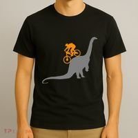Mtb Dinosaur Dino Bike Mountain Bicycle Sport T-Shirt thumb 3