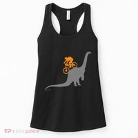 Mtb Dinosaur Dino Bike Mountain Bicycle Sport Women's Tank Top thumb 0
