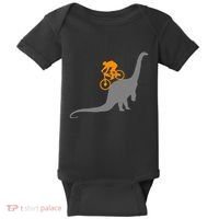 Mtb Dinosaur Dino Bike Mountain Bicycle Sport Baby Bodysuit thumb 0