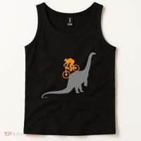 Mtb Dinosaur Dino Bike Mountain Bicycle Sport Tank Top thumb 2