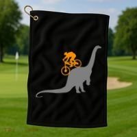 Mtb Dinosaur Dino Bike Mountain Bicycle Sport Golf Towel thumb 1