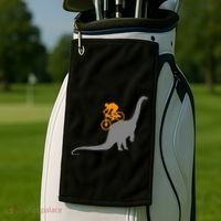 Mtb Dinosaur Dino Bike Mountain Bicycle Sport Golf Towel thumb 2