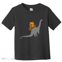 Mtb Dinosaur Dino Bike Mountain Bicycle Sport Toddler T-Shirt thumb 0