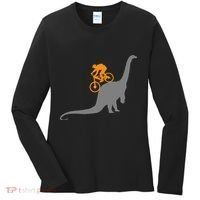 Mtb Dinosaur Dino Bike Mountain Bicycle Sport Women's Long Sleeve Shirt thumb 0