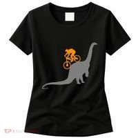 Mtb Dinosaur Dino Bike Mountain Bicycle Sport Women's T-Shirt thumb 0