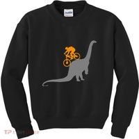 Mtb Dinosaur Dino Bike Mountain Bicycle Sport Kids Sweatshirt thumb 0
