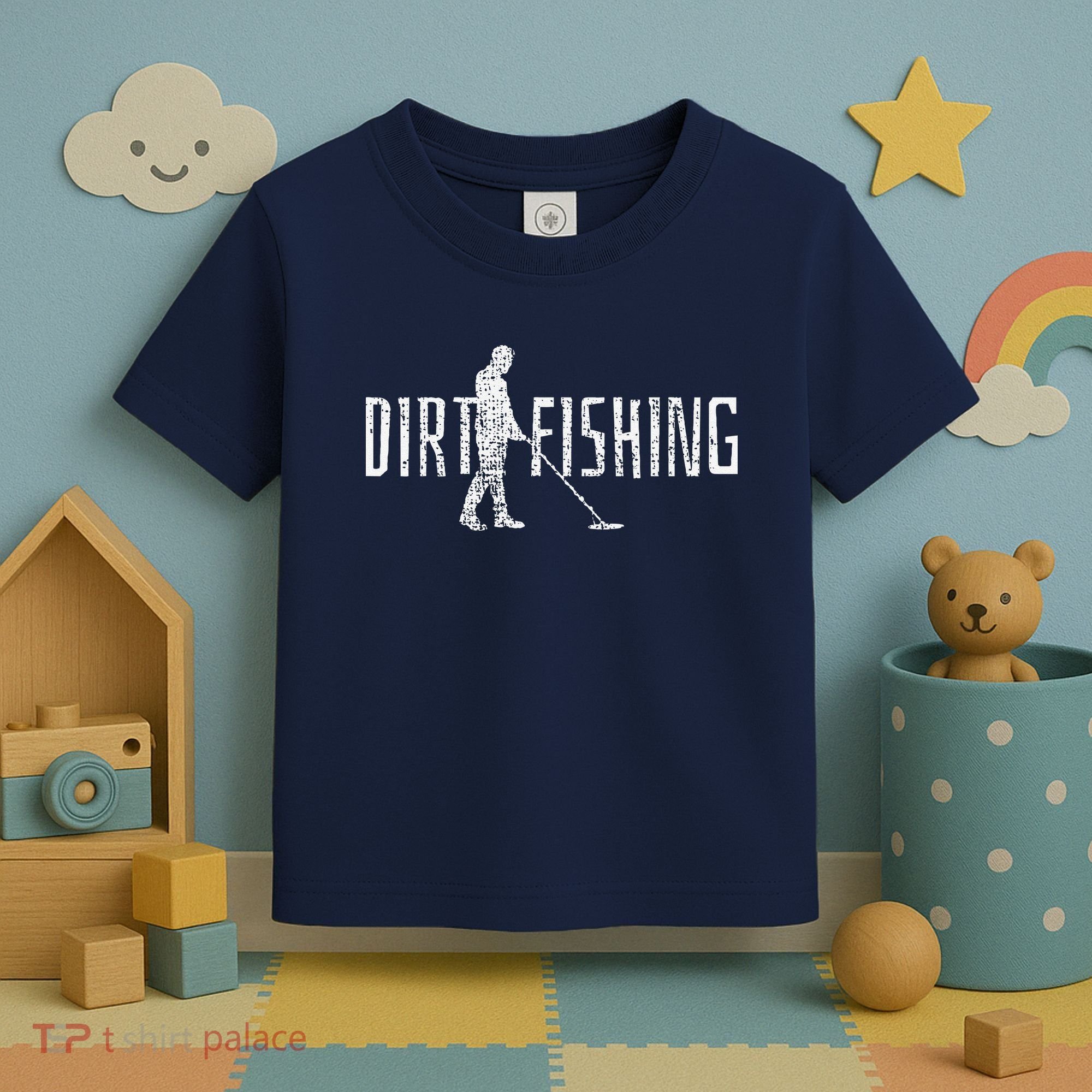 Metal Detecting Detector Detection Fishing Toddler T-Shirt