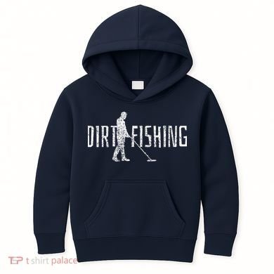 Metal Detecting Detector Detection Fishing Kids Hoodie