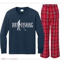 Metal Detecting Detector Detection Fishing Kids Long Sleeve Plaid Pajama Set thumb 0