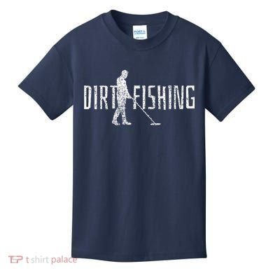 Metal Detecting Detector Detection Fishing Kids T-Shirt