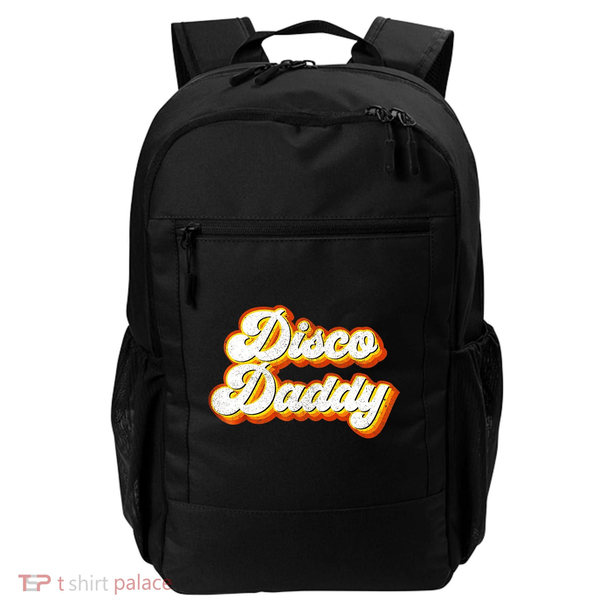 Mens Disco Daddy Retro Matching 60's 70s Party Costume Dad Backpack