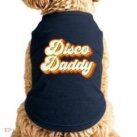 Mens Disco Daddy Retro Matching 60's 70s Party Costume Dad Doggie Tank thumb 0