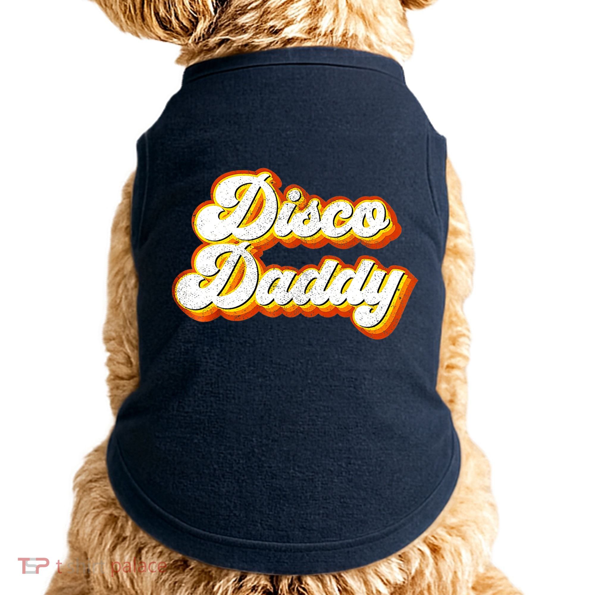 Mens Disco Daddy Retro Matching 60's 70s Party Costume Dad Doggie Tank