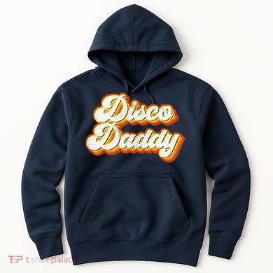 Mens Disco Daddy Retro Matching 60's 70s Party Costume Dad Hoodie