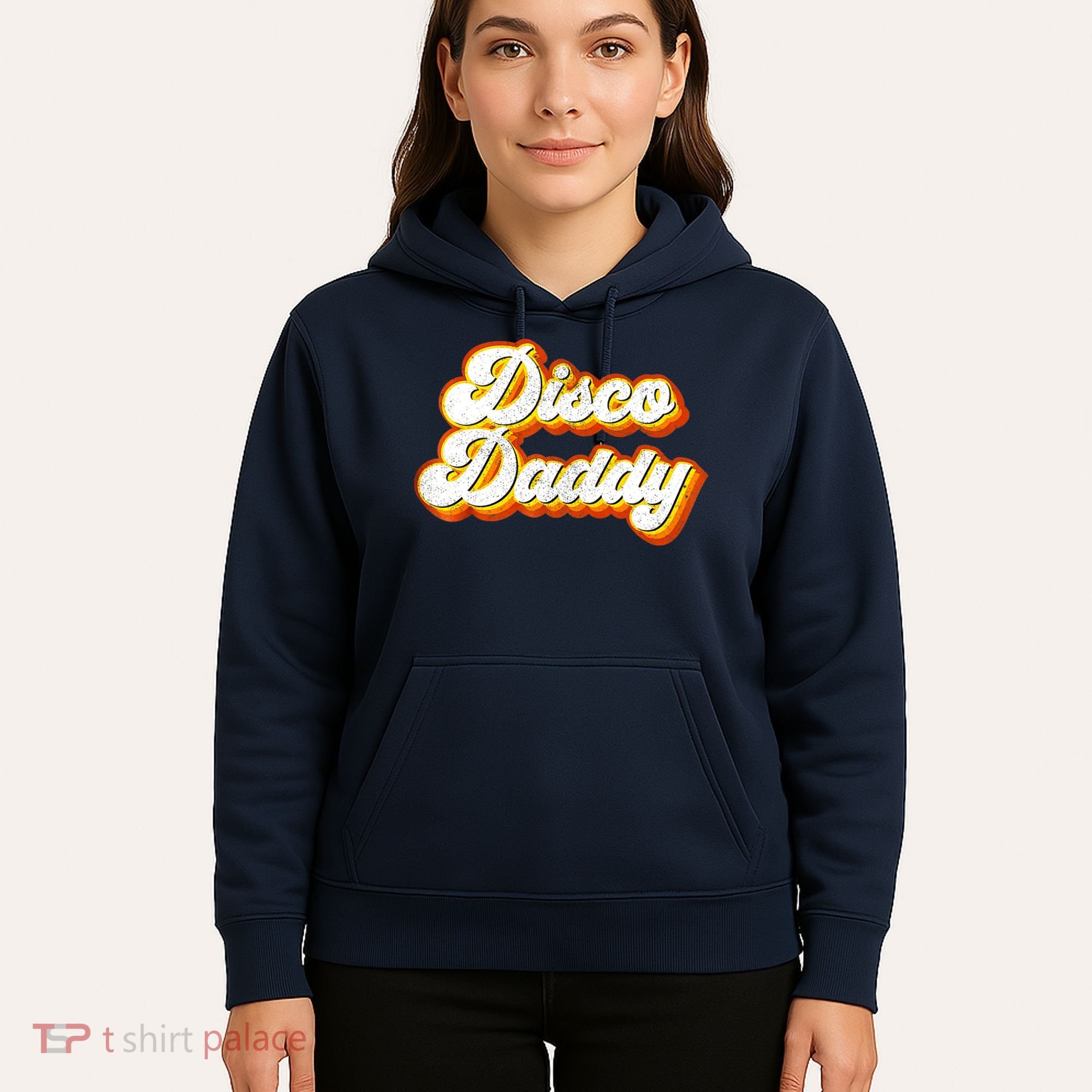 Mens Disco Daddy Retro Matching 60's 70s Party Costume Dad Hoodie