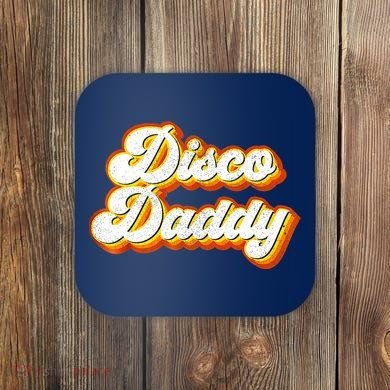 Mens Disco Daddy Retro Matching 60's 70s Party Costume Dad Coaster
