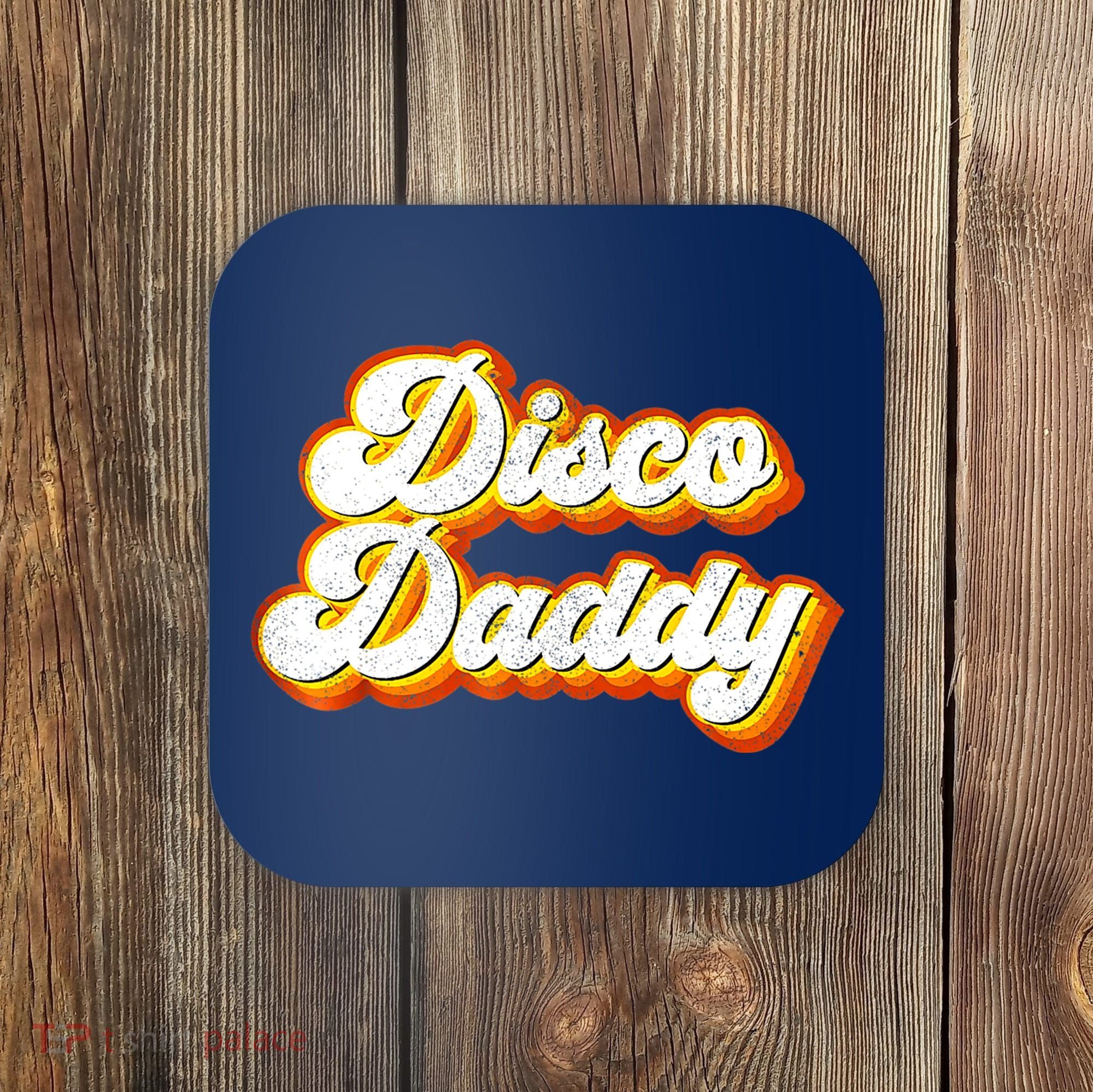 Mens Disco Daddy Retro Matching 60's 70s Party Costume Dad Coaster