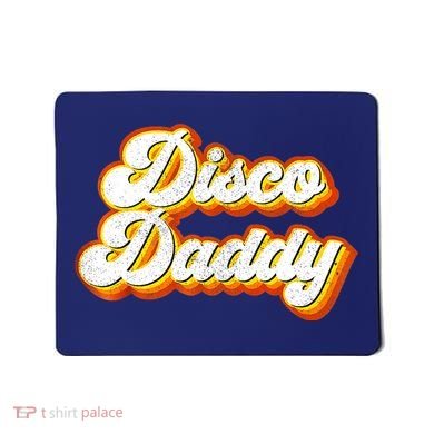 Mens Disco Daddy Retro Matching 60's 70s Party Costume Dad Mousepad