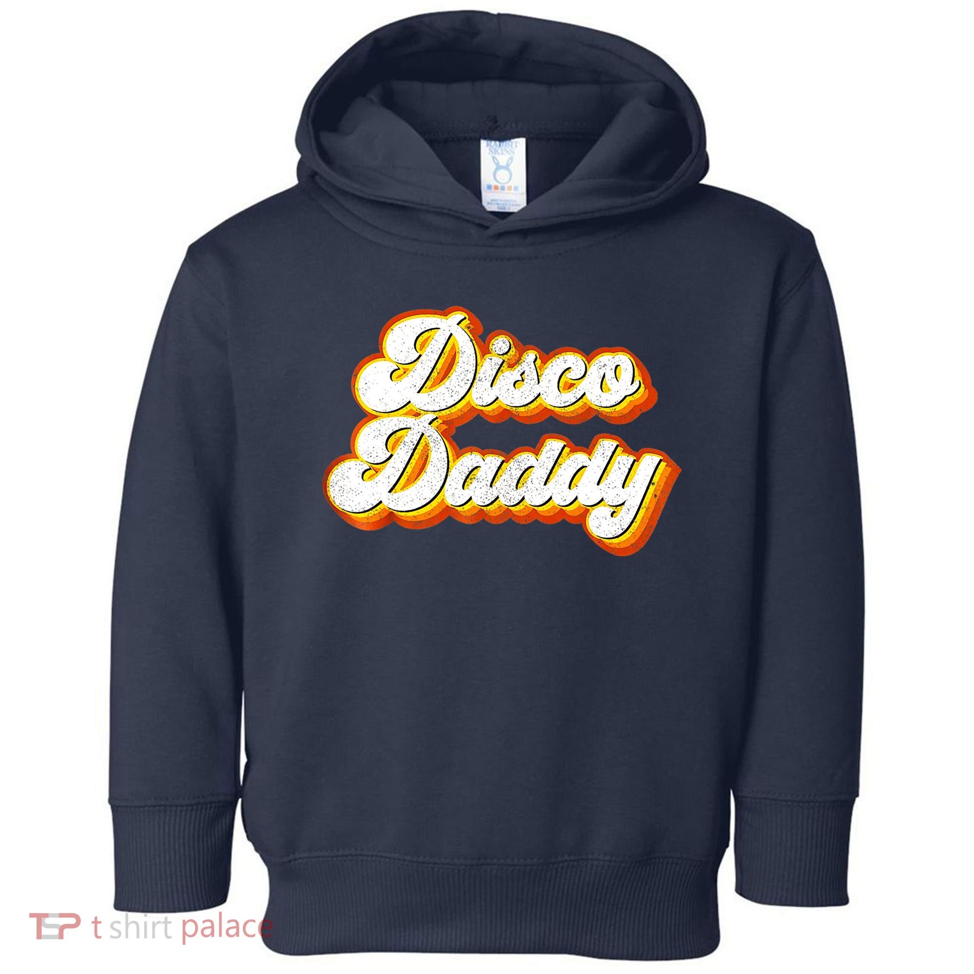Mens Disco Daddy Retro Matching 60's 70s Party Costume Dad Toddler Hoodie