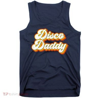 Mens Disco Daddy Retro Matching 60's 70s Party Costume Dad Tank Top