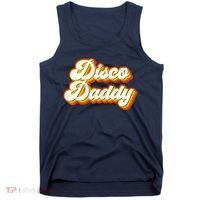 Mens Disco Daddy Retro Matching 60's 70s Party Costume Dad Tank Top thumb 0