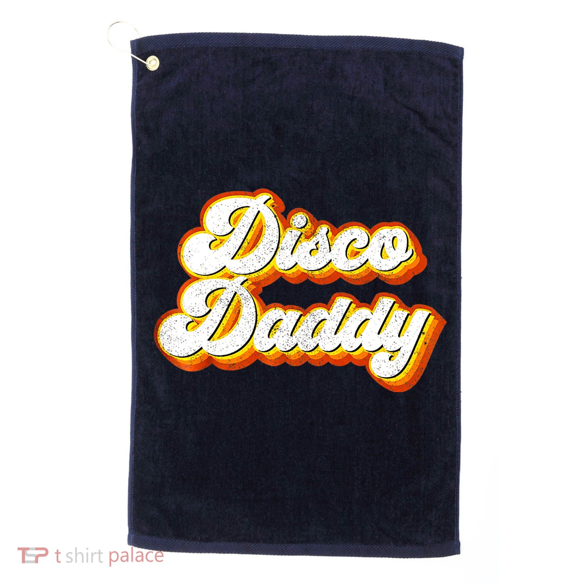 Mens Disco Daddy Retro Matching 60's 70s Party Costume Dad Golf Towel