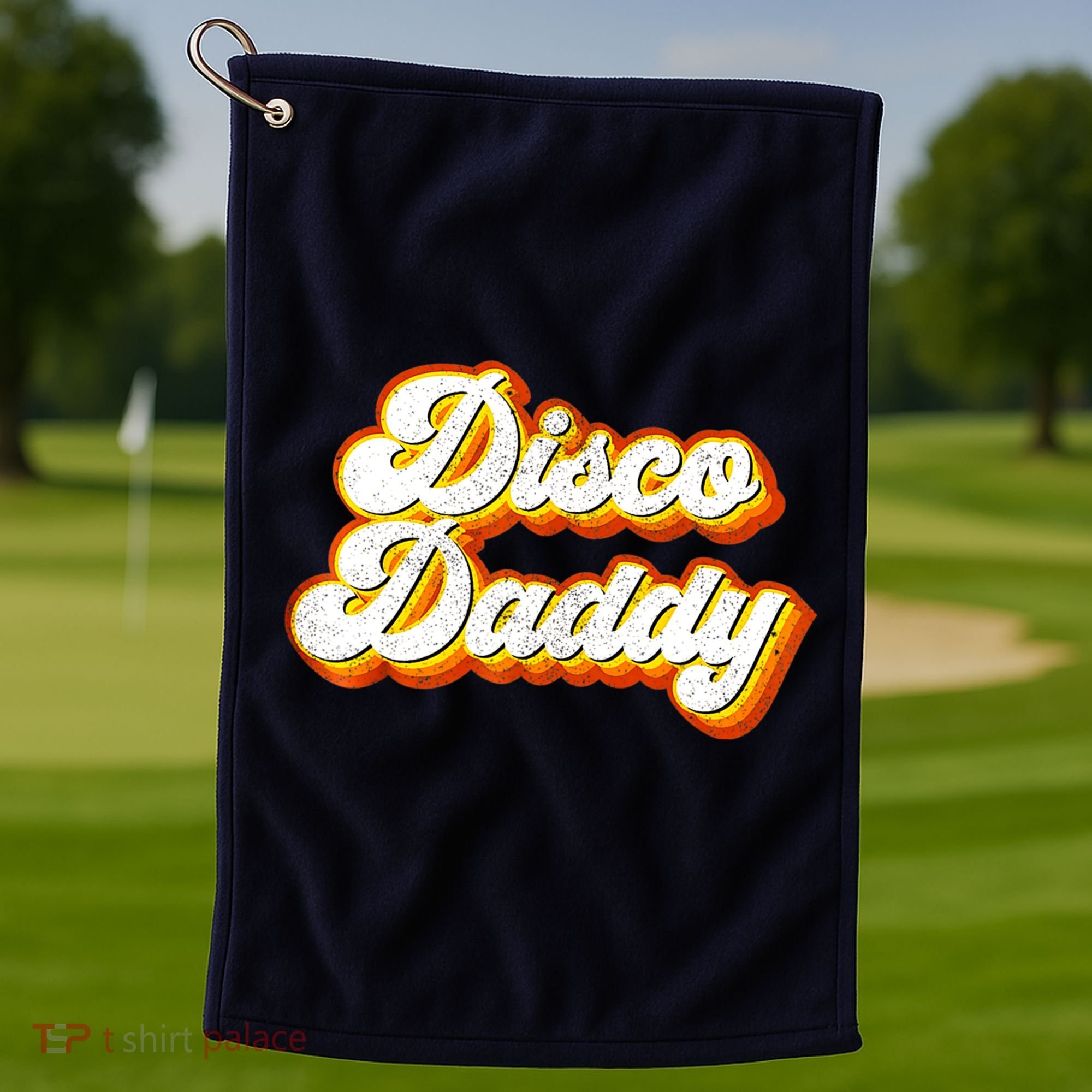 Mens Disco Daddy Retro Matching 60's 70s Party Costume Dad Golf Towel