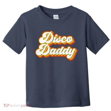 Mens Disco Daddy Retro Matching 60's 70s Party Costume Dad Toddler T-Shirt
