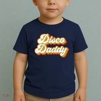 Mens Disco Daddy Retro Matching 60's 70s Party Costume Dad Toddler T-Shirt thumb 2