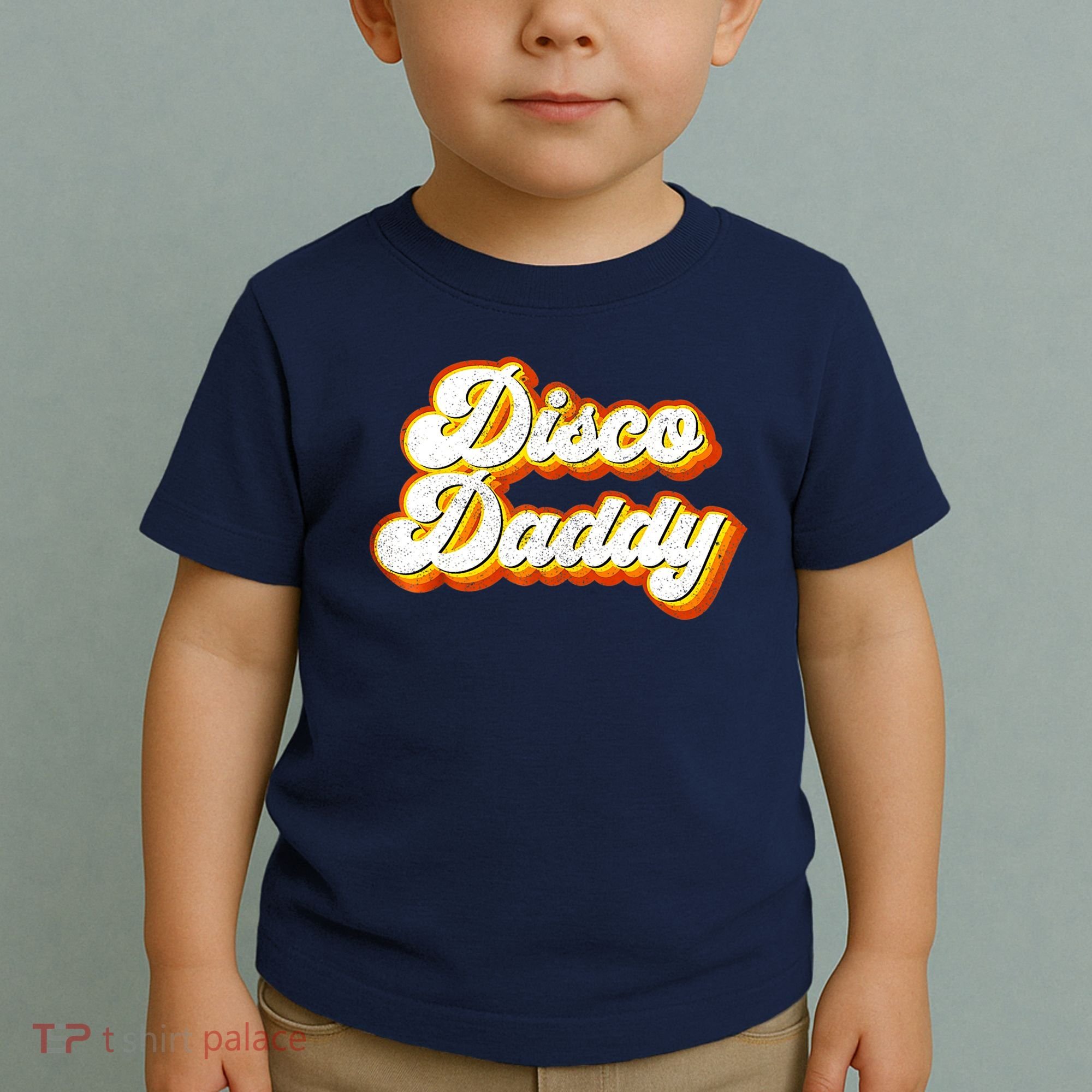 Mens Disco Daddy Retro Matching 60's 70s Party Costume Dad Toddler T-Shirt