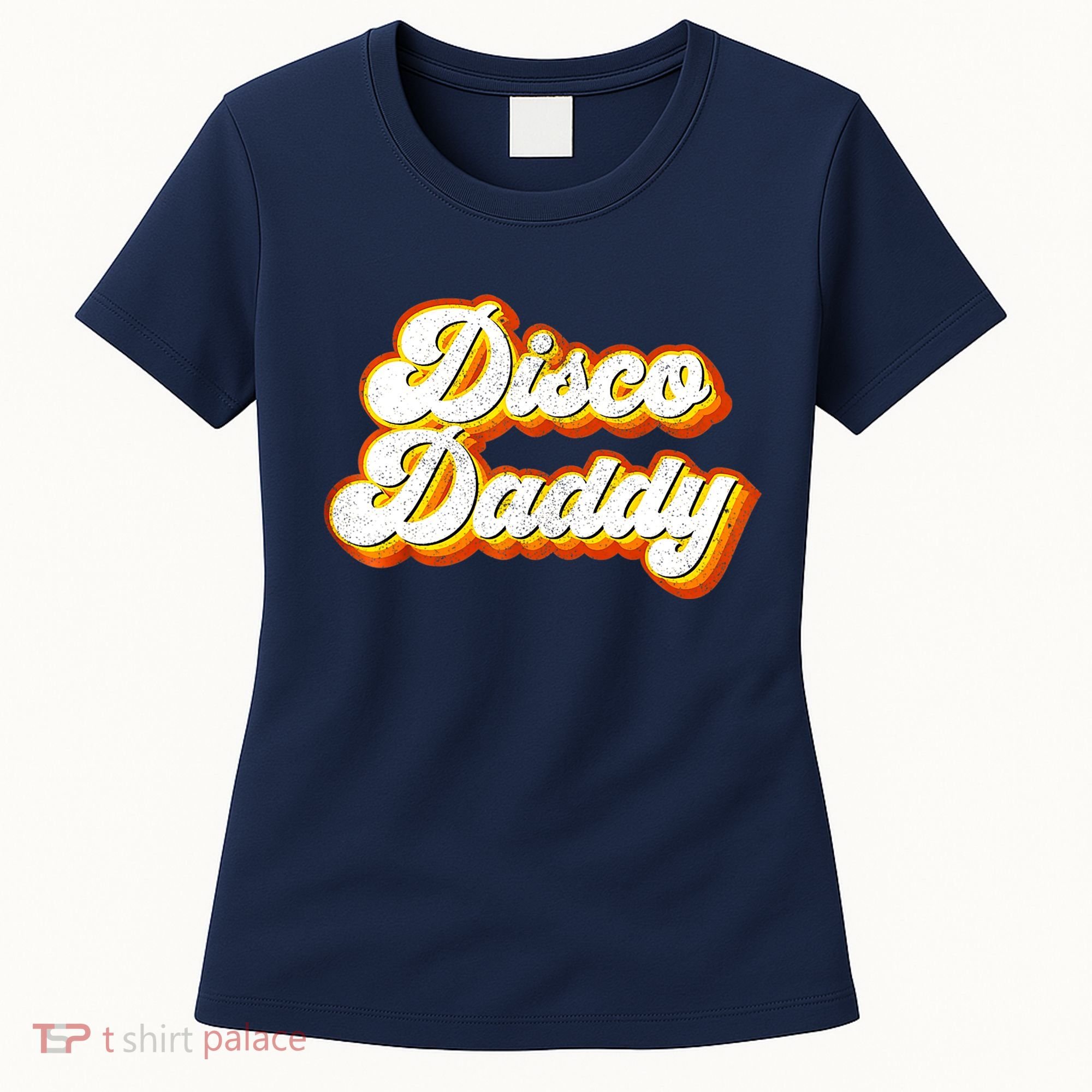 Mens Disco Daddy Retro Matching 60's 70s Party Costume Dad Women's T-Shirt