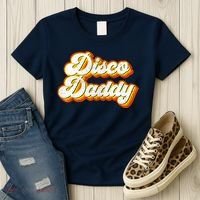Mens Disco Daddy Retro Matching 60's 70s Party Costume Dad Women's T-Shirt thumb 3