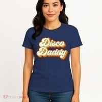 Mens Disco Daddy Retro Matching 60's 70s Party Costume Dad Women's T-Shirt thumb 4