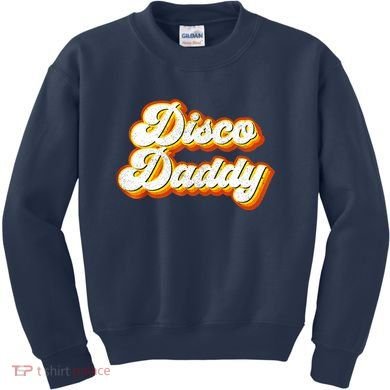 Mens Disco Daddy Retro Matching 60's 70s Party Costume Dad Kids Sweatshirt