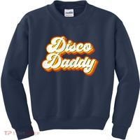 Mens Disco Daddy Retro Matching 60's 70s Party Costume Dad Kids Sweatshirt thumb 0